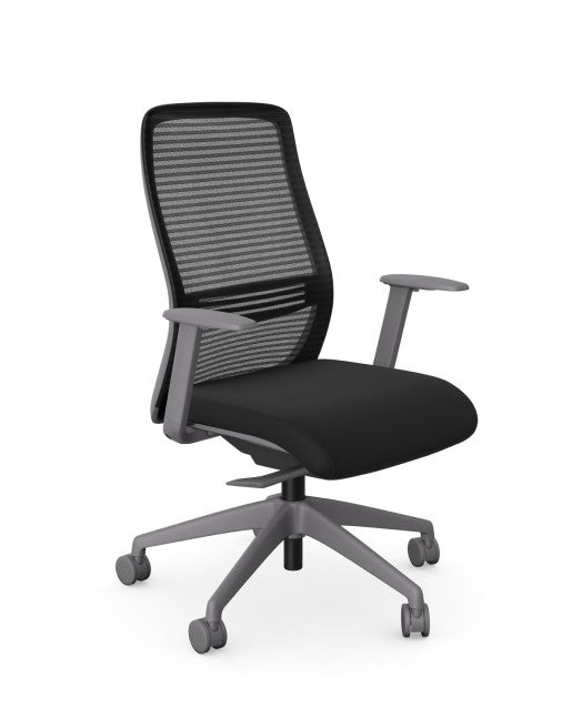 EV Grey Ergonomic Task Chair