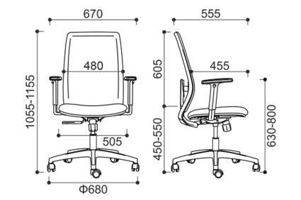 Eli Mesh Black Ergonomic Task Chair